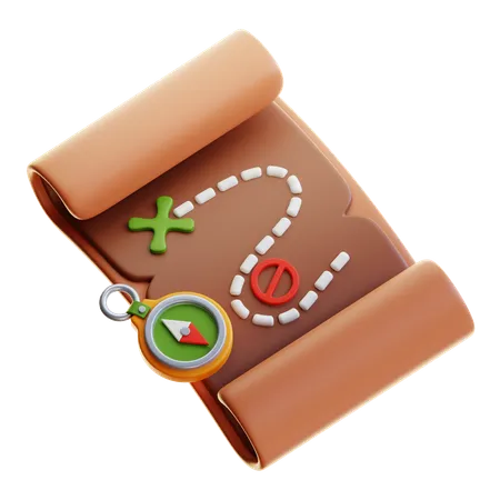 Carte d'aventure  3D Icon