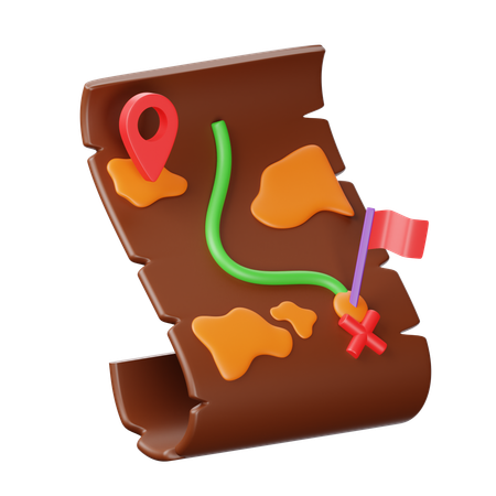 Carte d'aventure  3D Icon