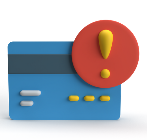 Avertissement de carte  3D Icon