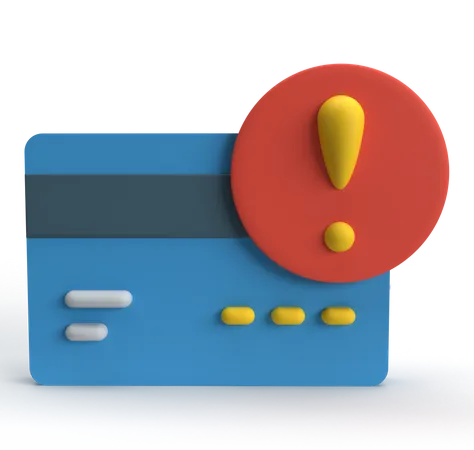 Avertissement de carte  3D Icon