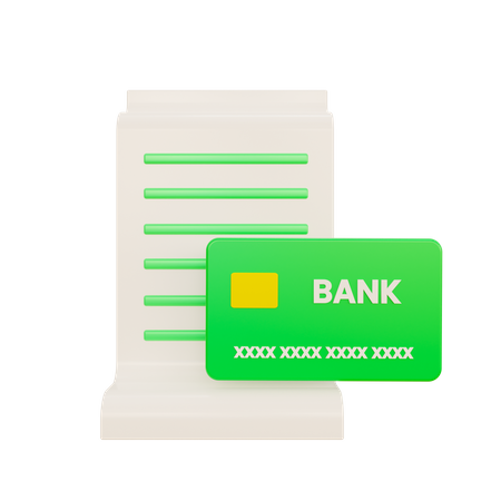 Carte bancaire  3D Icon