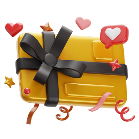 Carte cadeau  3D Icon