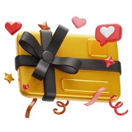 Carte cadeau  3D Icon