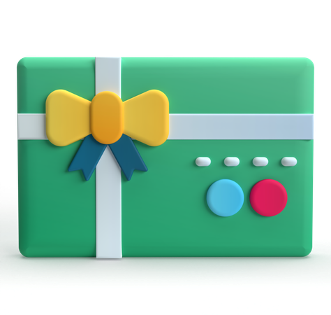 Carte cadeau  3D Icon