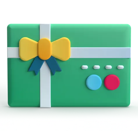 Carte cadeau  3D Icon