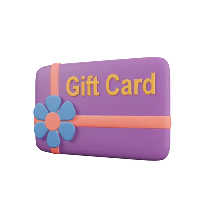 Carte cadeau  3D Illustration