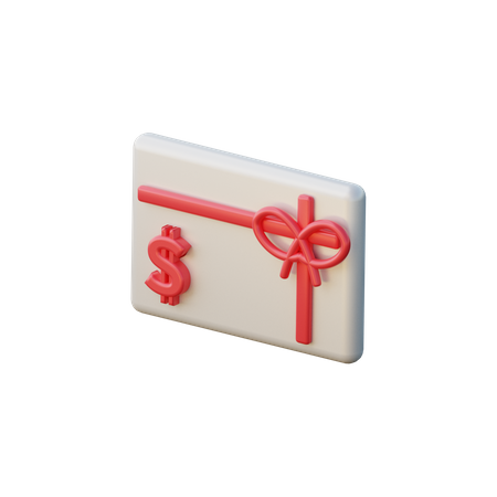 Carte cadeau  3D Illustration