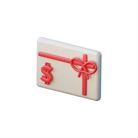 Carte cadeau  3D Illustration