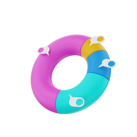 Diagramme circulaire  3D Icon