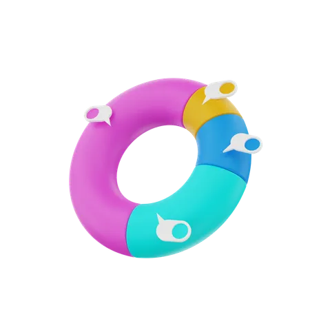 Diagramme circulaire  3D Icon