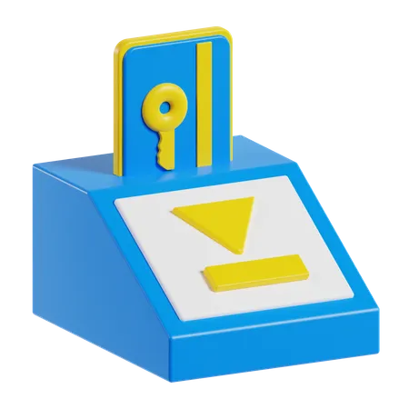 Carte-clé  3D Icon