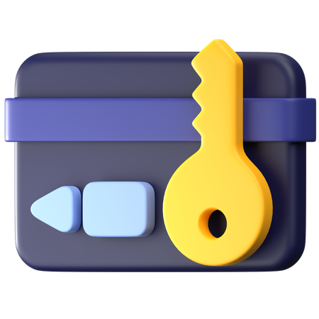 Carte-clé  3D Icon