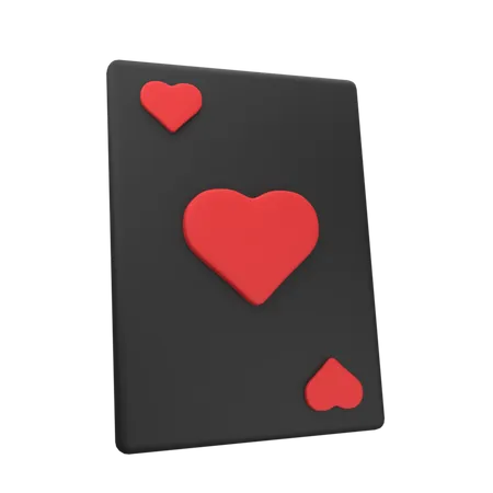 Carte coeur  3D Icon