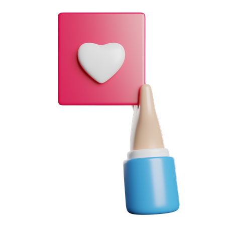 Carte d'amour  3D Icon