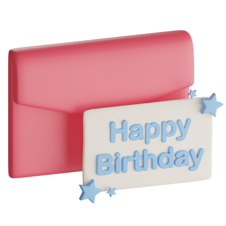 Carte d'anniversaire  3D Icon