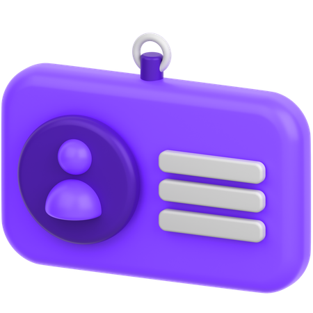 Carte d'identité  3D Icon