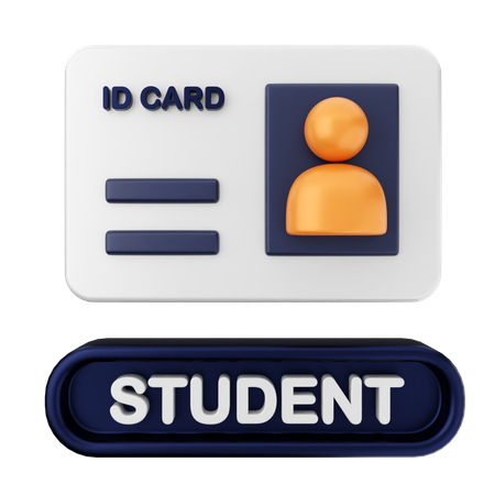 Carte d'identité éducation  3D Icon