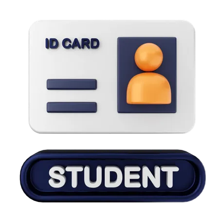 Carte d'identité éducation  3D Icon