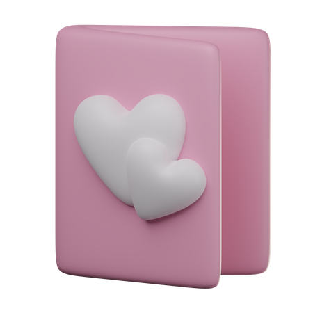 Carte d'invitation de mariage  3D Icon