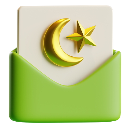 Carte d'invitation pour le ramadan  3D Icon