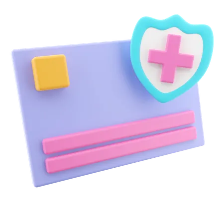 Carte d'assurance  3D Icon