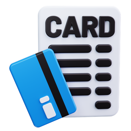 Carte de crédit  3D Icon