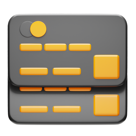Carte de crédit  3D Icon