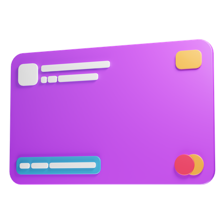 Carte de crédit  3D Icon