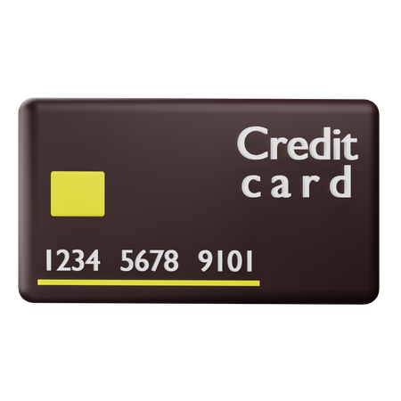 Carte de crédit  3D Icon