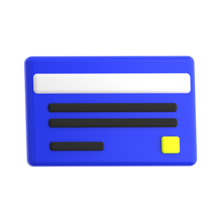 Carte de crédit  3D Icon