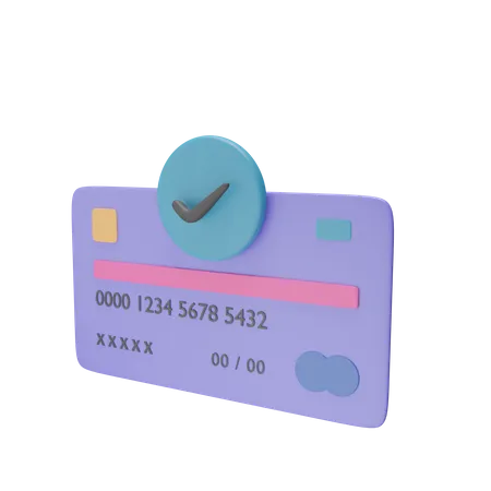Carte de crédit acceptée  3D Icon