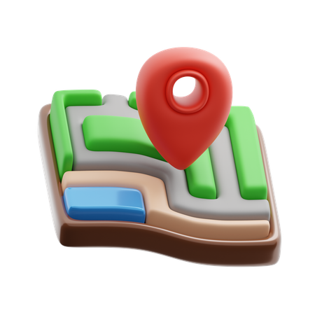 Carte des destinations  3D Icon