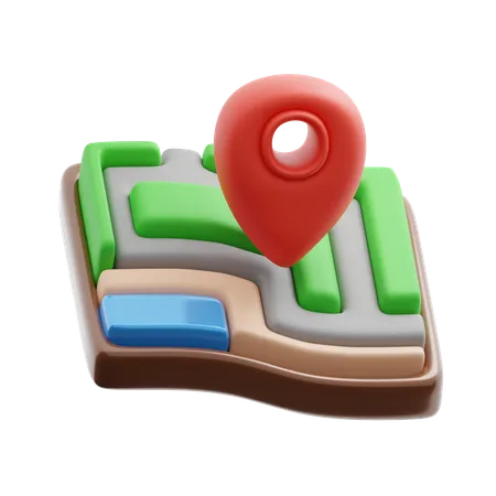 Carte des destinations  3D Icon