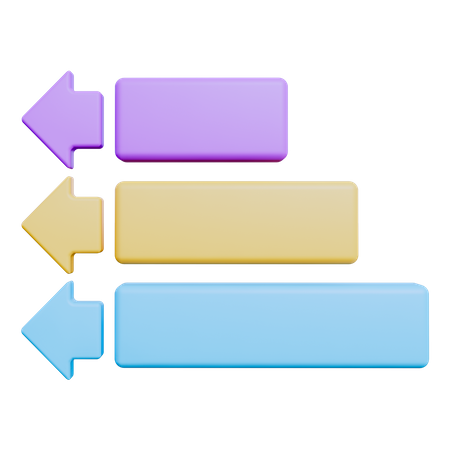 Diagramme de direction  3D Icon