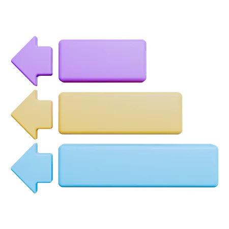 Diagramme de direction  3D Icon