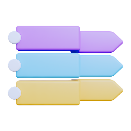 Diagramme de direction  3D Icon