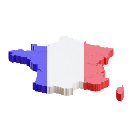 Carte de france  3D Icon
