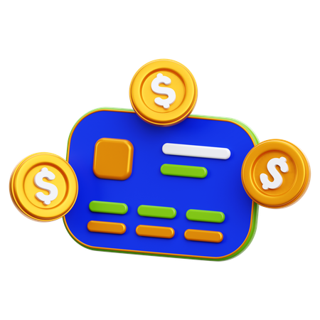 Carte bancaire  3D Icon