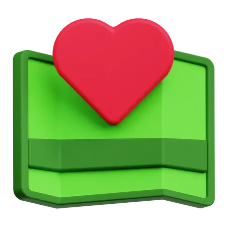 Carte de la Saint-Valentin  3D Icon