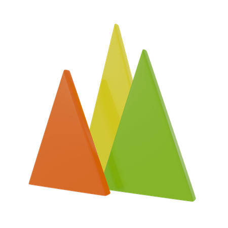 Carte des montagnes  3D Icon