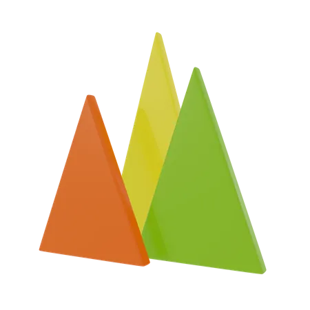 Carte des montagnes  3D Icon