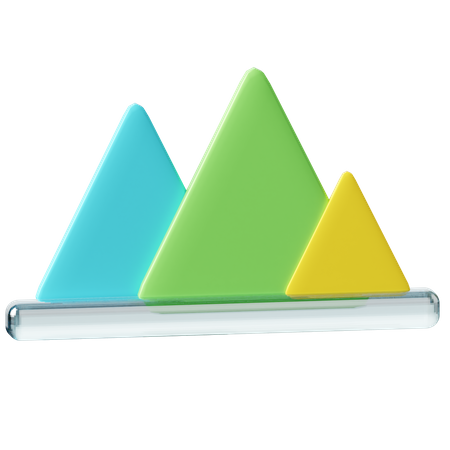 Carte des montagnes  3D Icon