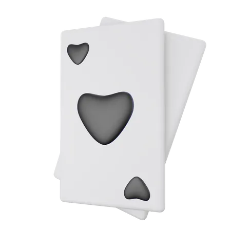 Carte de poker  3D Illustration