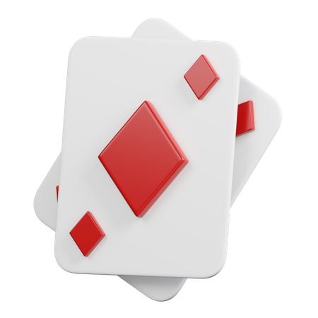 Carte de poker diamant  3D Icon
