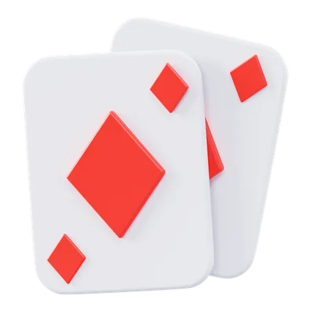 Carte de poker diamant  3D Icon