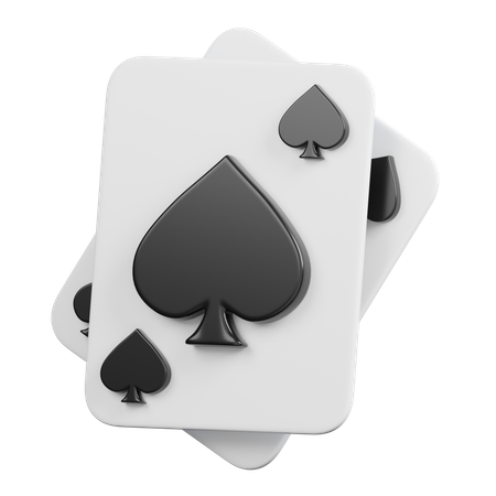 Carte de poker à pique  3D Icon