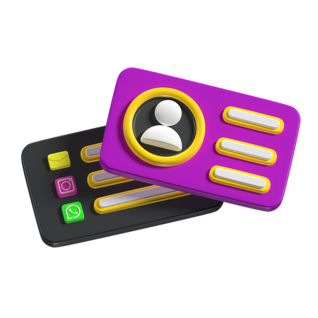 Carte de visite  3D Icon