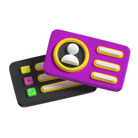 Carte de visite  3D Icon