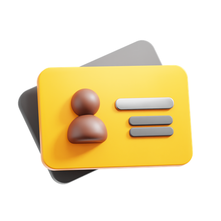 Carte de visite  3D Icon