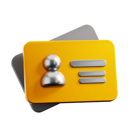 Carte de visite  3D Icon